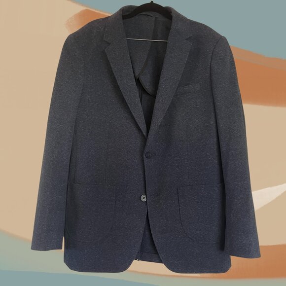 ❤️HP!❤️ Artefact Heather Navy Blue Blazer - Picture 1 of 2